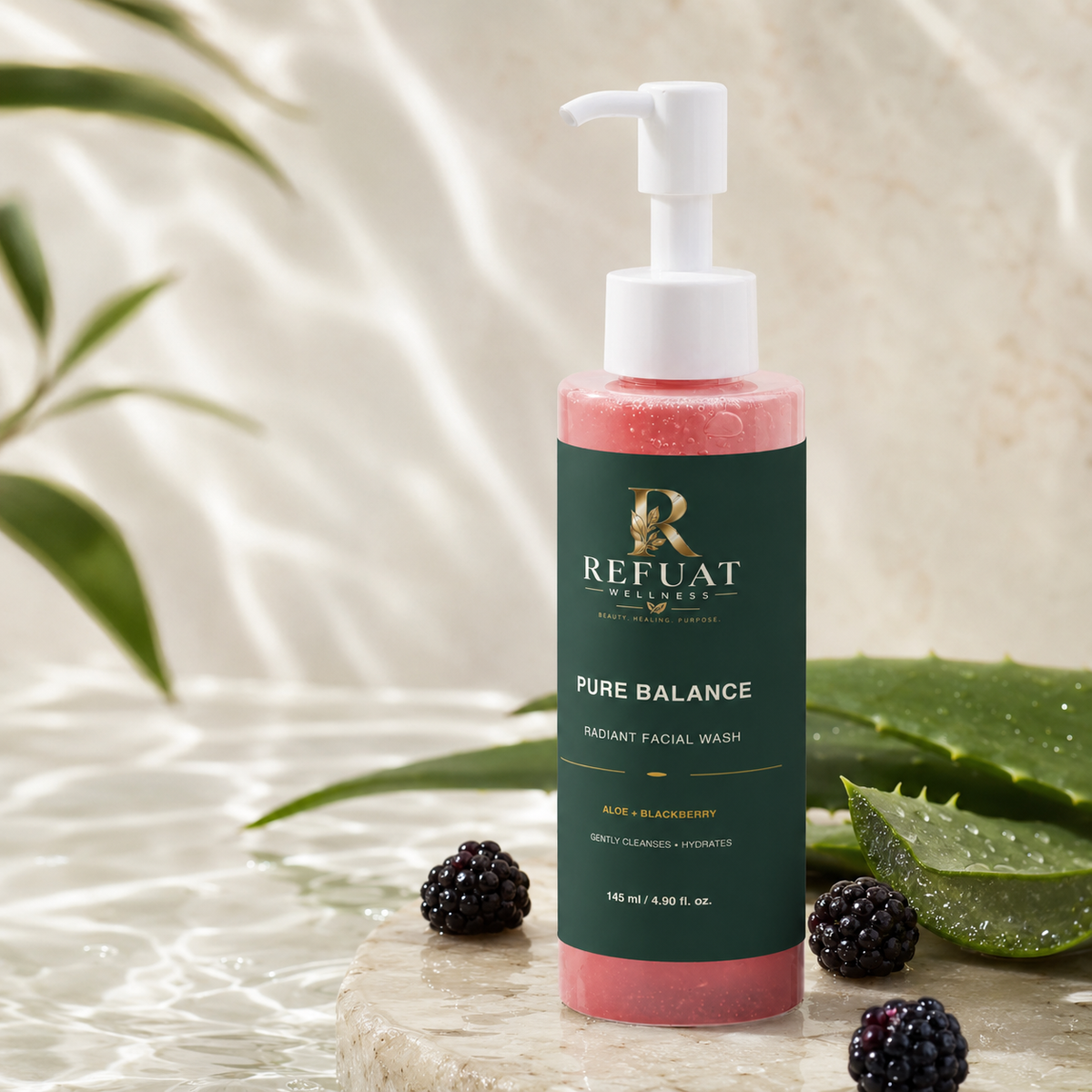 Refuat Pure Balance Facial Wash with aloe and blackberry