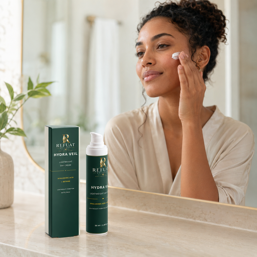 Step 2 — Moisturize for Refuat Hydra Veil Lightweight Day Cream